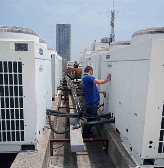 鹿泉中央空调制热和不制冷系统维修方法